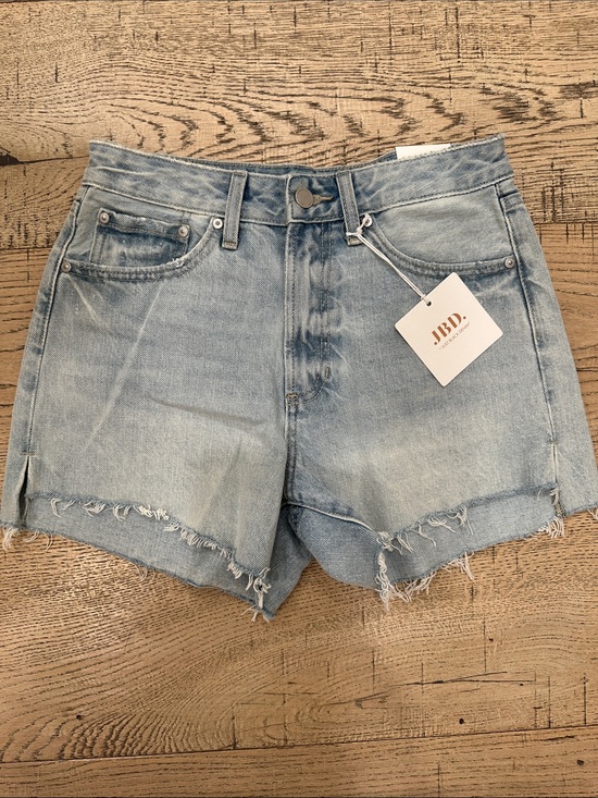 Just Black Pants - Just Black Denim Light Wash Denim Cutoff Shorts  high-rise vintage small